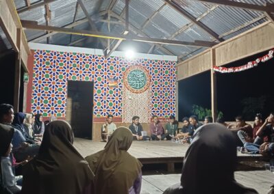 Rapat Pemuda Pemudi Kampung Tanjung Kuras bersama Mahasiswa KKN UNRI Tahun 2024