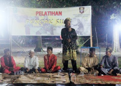 PEMBUKAAN PELATIHAN PENCAK SILAT DI KAMPUNG TANJUNG KURAS TAHUN 2022